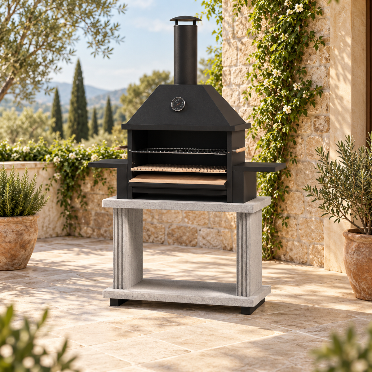 Grillen unter freiem Himmel