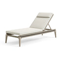 Gartenliege 200 x 70 x 35 cm Aluminium Geflecht Beige verstellbare Rückenlehne